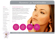 Tablet Screenshot of kauneusjavaloklinikka.fi